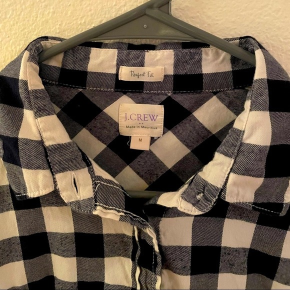 J.Crew ‘Perfect Fit’ Long Sleeve Checkered Shirt - Picture 3 of 6